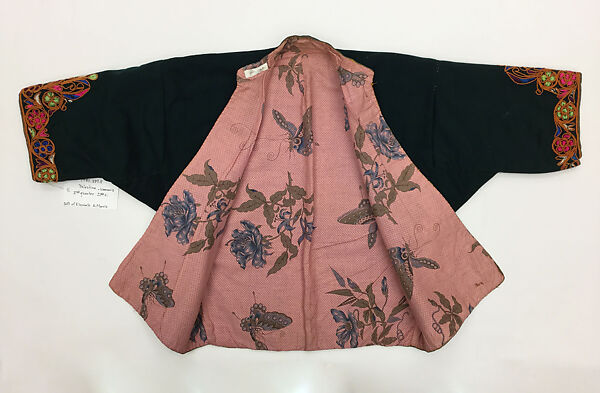 Jacket, Wool, cotton; embroidered