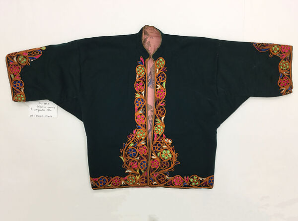 Jacket, Wool, cotton; embroidered
