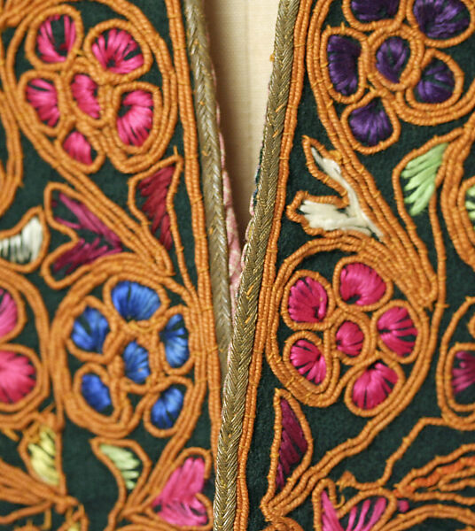 Jacket, Wool, cotton; embroidered