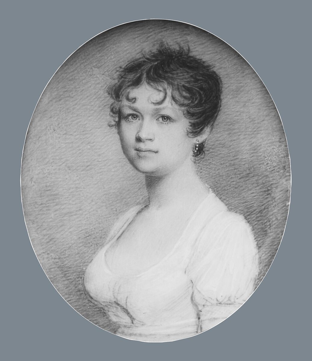 Mrs. Fox, Benjamin Trott (ca. 1770–1843), Watercolor on ivory, American 