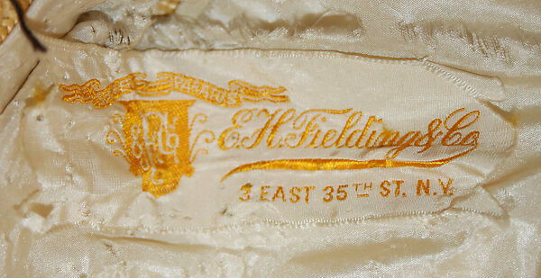 Hat, straw, silk, cotton, American