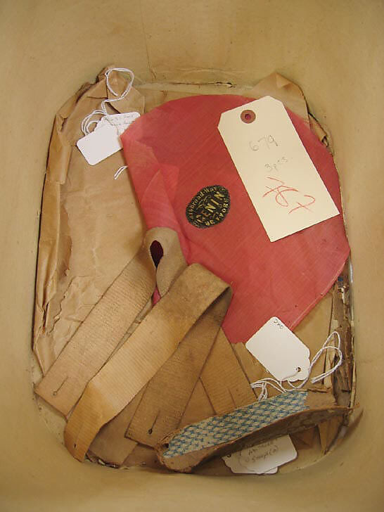 Hat, John N. Genin, a) linen, silk, leather, paper; b,c) leather; d-f) paper, American