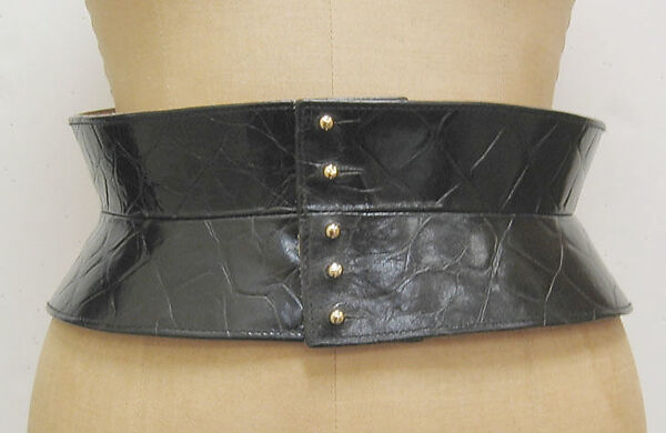 Belt, Kathryn Simon, American, a,b) leather, metal, American 