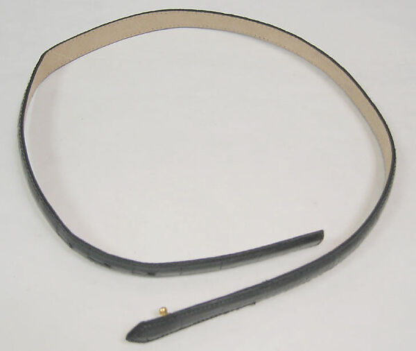 Belt, Kathryn Simon, American, a,b) leather, metal, American