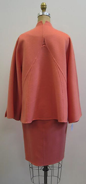 Ensemble, Ralph Rucci (American, born 1957), a, b) wool; plastic; b) silk/cotton blend; c) wool, silk, American