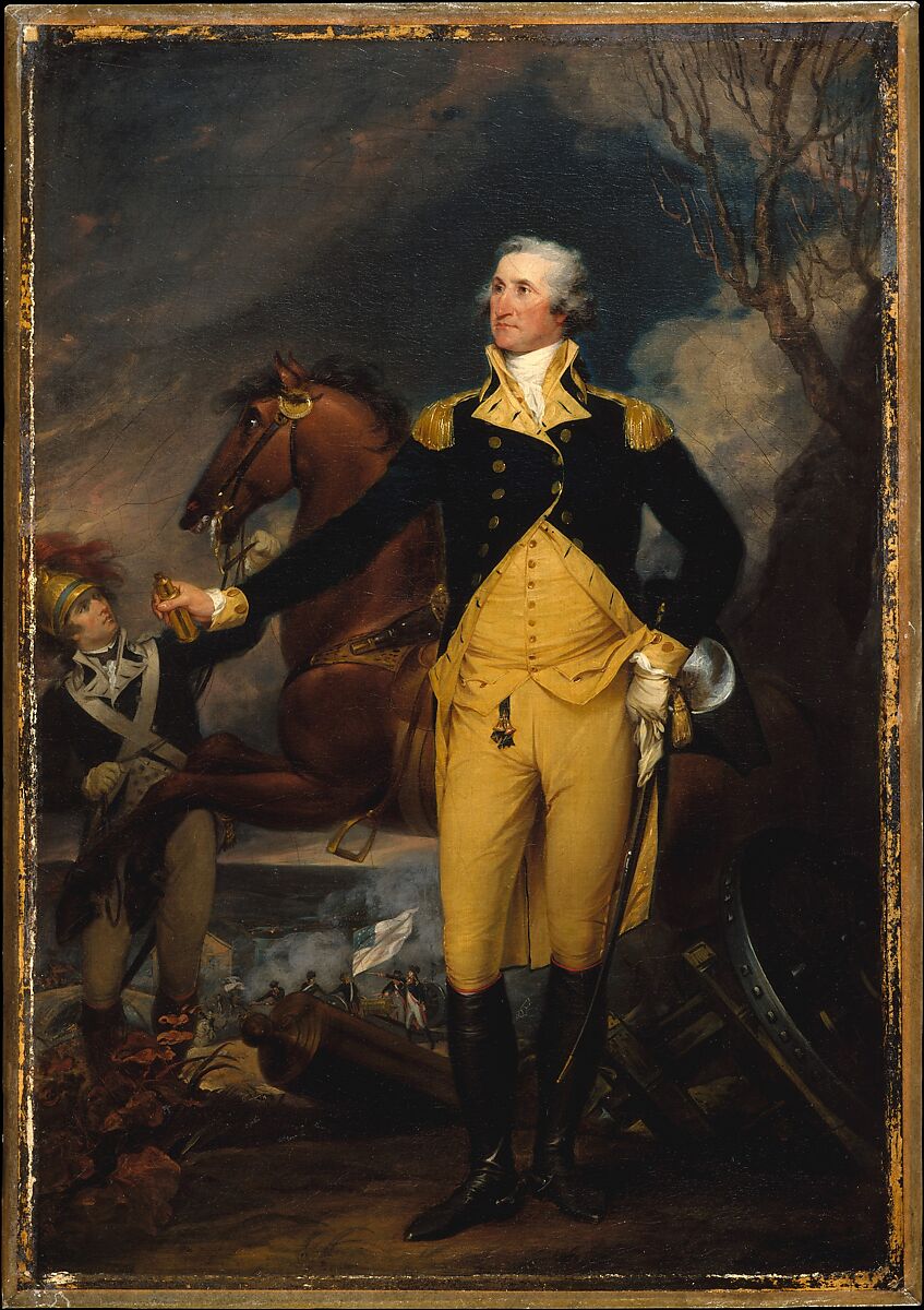 George Washington before the Battle of Trenton, John Trumbull  American, Oil on canvas, American