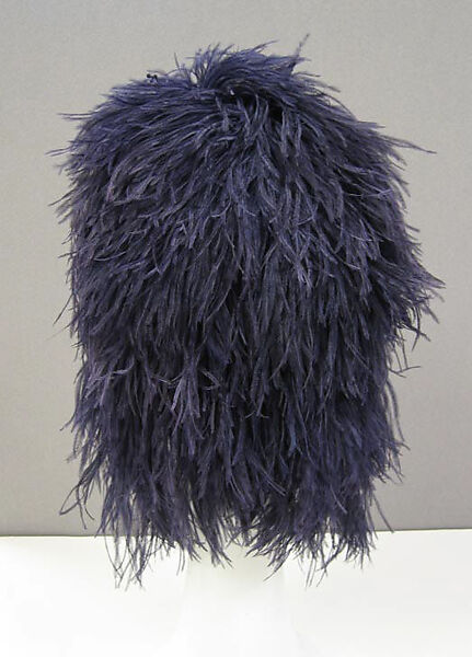 Hat, Halston (American, Des Moines, Iowa 1932–1990 San Francisco, California), feathers, silk, plastic, metal mesh, American