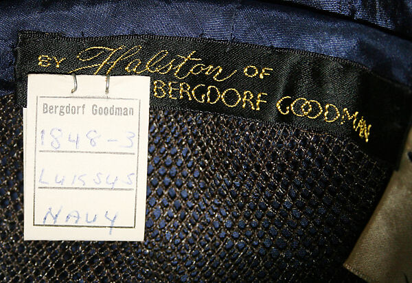 Hat, Halston (American, Des Moines, Iowa 1932–1990 San Francisco, California), feathers, silk, plastic, metal mesh, American