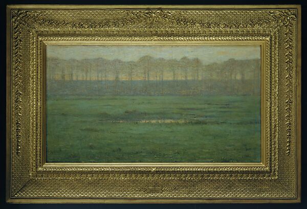 Dawn—Early Spring, Dwight William Tryon (1849–1925), Oil on wood, American 