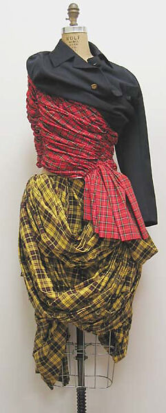 Ensemble, Comme des Garçons (Japanese, founded 1969), (a) wool, cotton, metal; (b) wool; (d) cotton; (c) metal, leather, Japanese