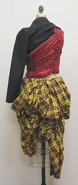 Ensemble, Comme des Garçons (Japanese, founded 1969), (a) wool, cotton, metal; (b) wool; (d) cotton; (c) metal, leather, Japanese