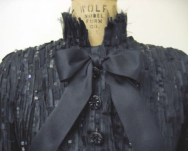 Jacket, House of Chanel (French, founded 1910), silk, plastic, glass, metal, feathers, French