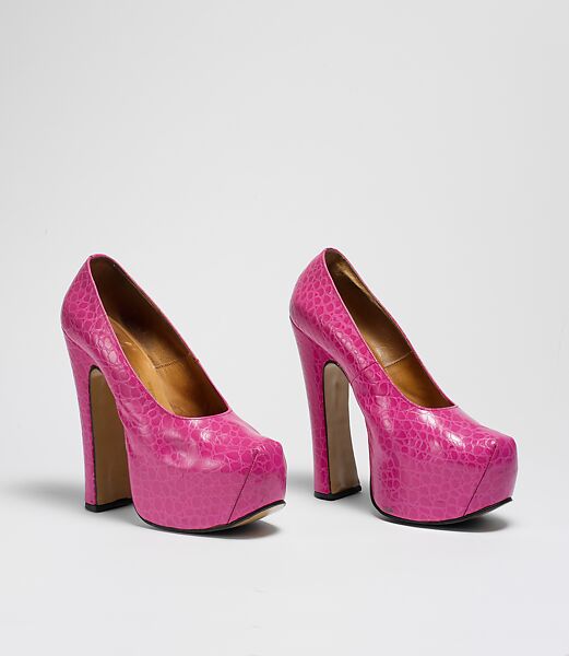 Shoes, Vivienne Westwood (British, founded 1971), leather, British