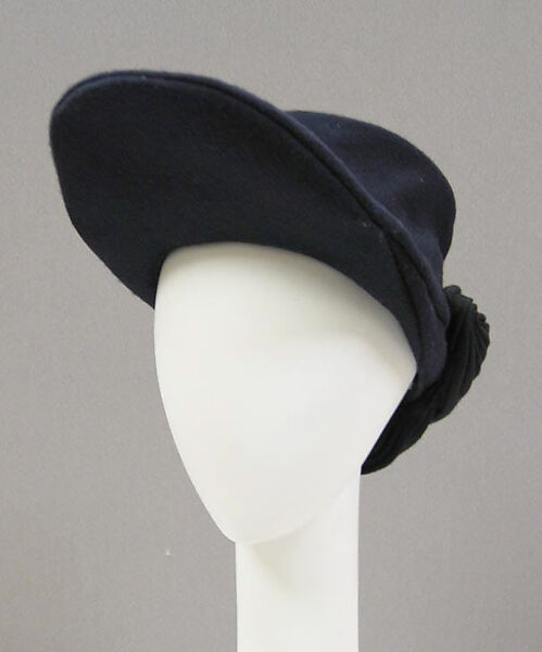 Hat, Yohji Yamamoto (Japanese, born Tokyo, 1943), wool, Japanese 