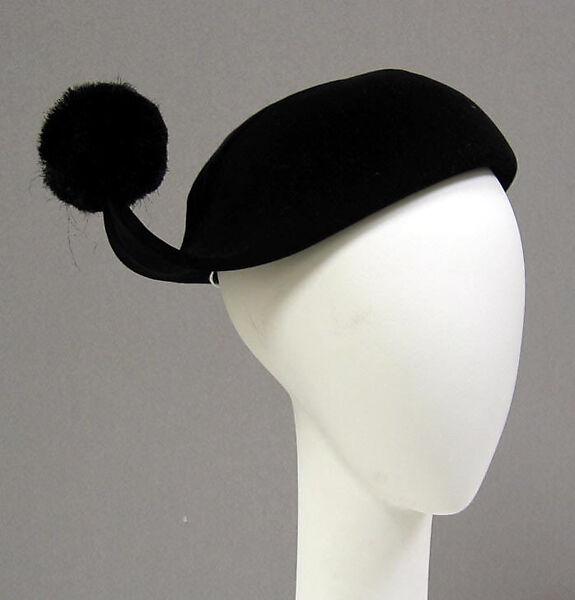 Hat, House of Lanvin (French, founded 1889), silk, synthetic, French 