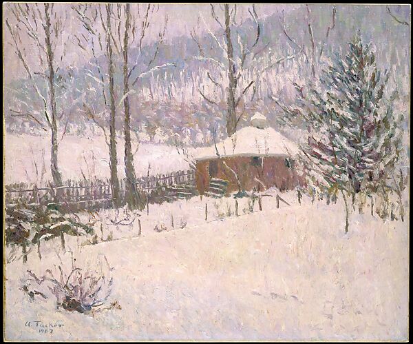 Winter at Portland, Allen Tucker (American, Brooklyn, New York 1866–1939 New York), Oil on canvas, American 
