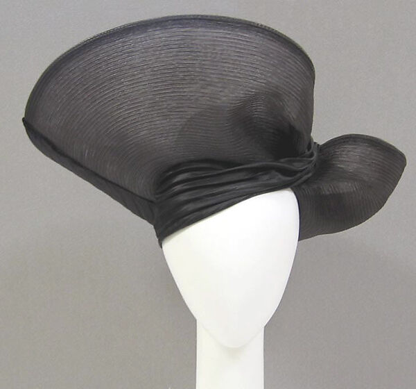 Hat, Stephen Jones (British, born 1957), horsehair, silk, British 