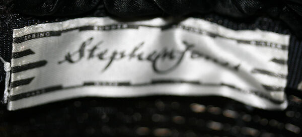 Hat, Stephen Jones (British, born 1957), horsehair, silk, British