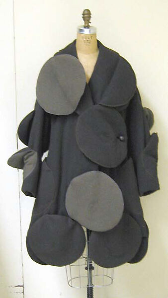 Coat, Issey Miyake (Japanese, 1938–2022), wool blend; synthetic, Japanese 