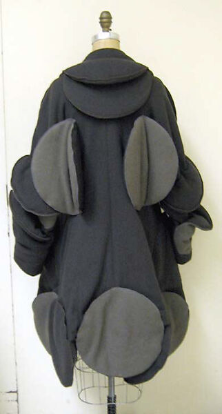 Coat, Issey Miyake (Japanese, 1938–2022), wool blend; synthetic, Japanese