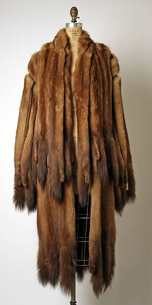 Coat, Emanuel Ungaro (French, 1933–2019), fur, leather, French 
