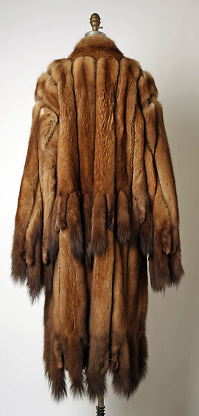 Coat, Emanuel Ungaro (French, 1933–2019), fur, leather, French