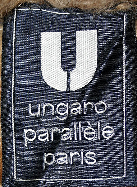 Coat, Emanuel Ungaro (French, 1933–2019), fur, leather, French