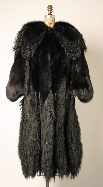 Coat, Kenzo (French, founded 1970), fur, French 