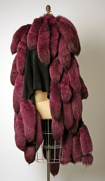 Cape, Revillon Frères (French, founded 1723), leather, fur, French
