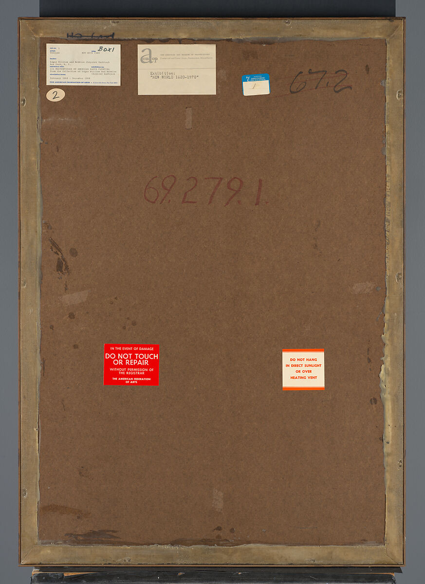 Boy with a Fawn, Oil on canvas, American