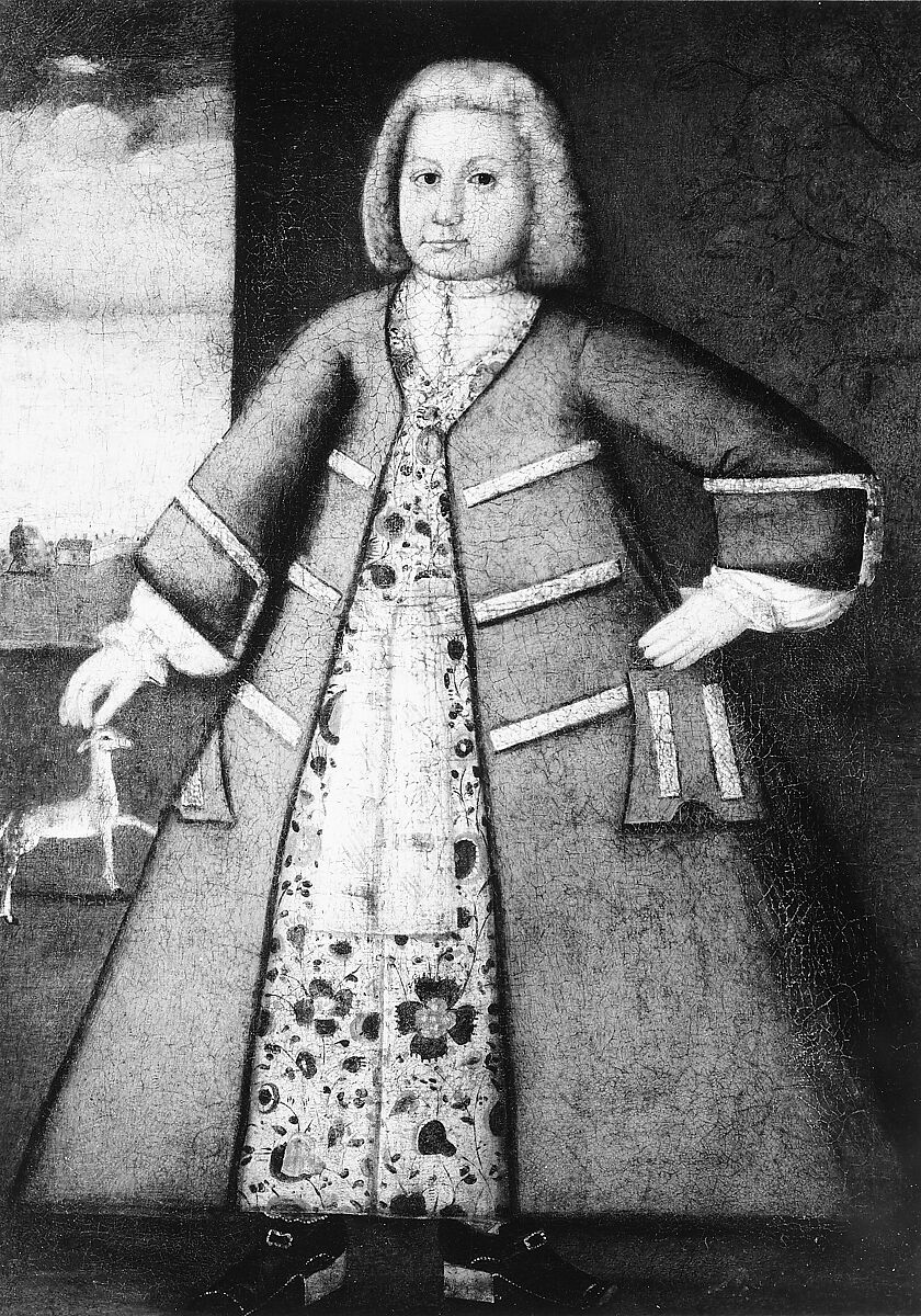 Boy with a Fawn, Oil on canvas, American