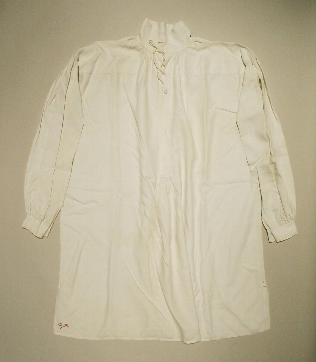 Shirt, linen, cotton, American 