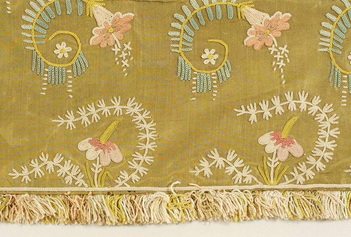 Vest, silk, American or European