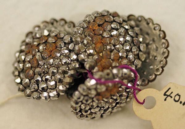 Button, marcasite, American or European 