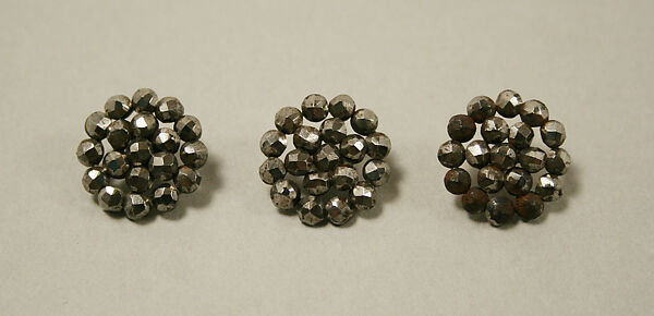 Button, marcasite, American or European 