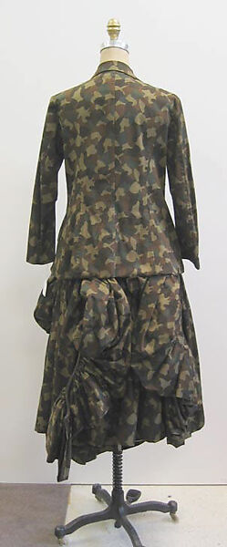 Ensemble, Yohji Yamamoto (Japanese, born Tokyo, 1943), a,b) cotton, Japanese