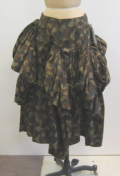 Ensemble, Yohji Yamamoto (Japanese, born Tokyo, 1943), a,b) cotton, Japanese