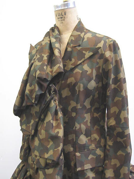 Ensemble, Yohji Yamamoto (Japanese, born Tokyo, 1943), a,b) cotton, Japanese