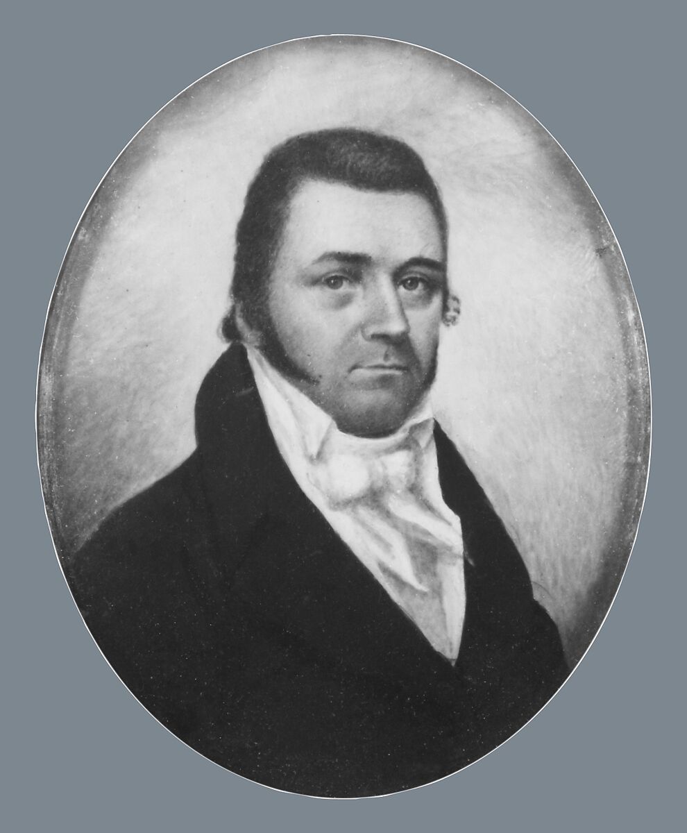 Ebenezer Slocum Burling, Watercolor on ivory, American 