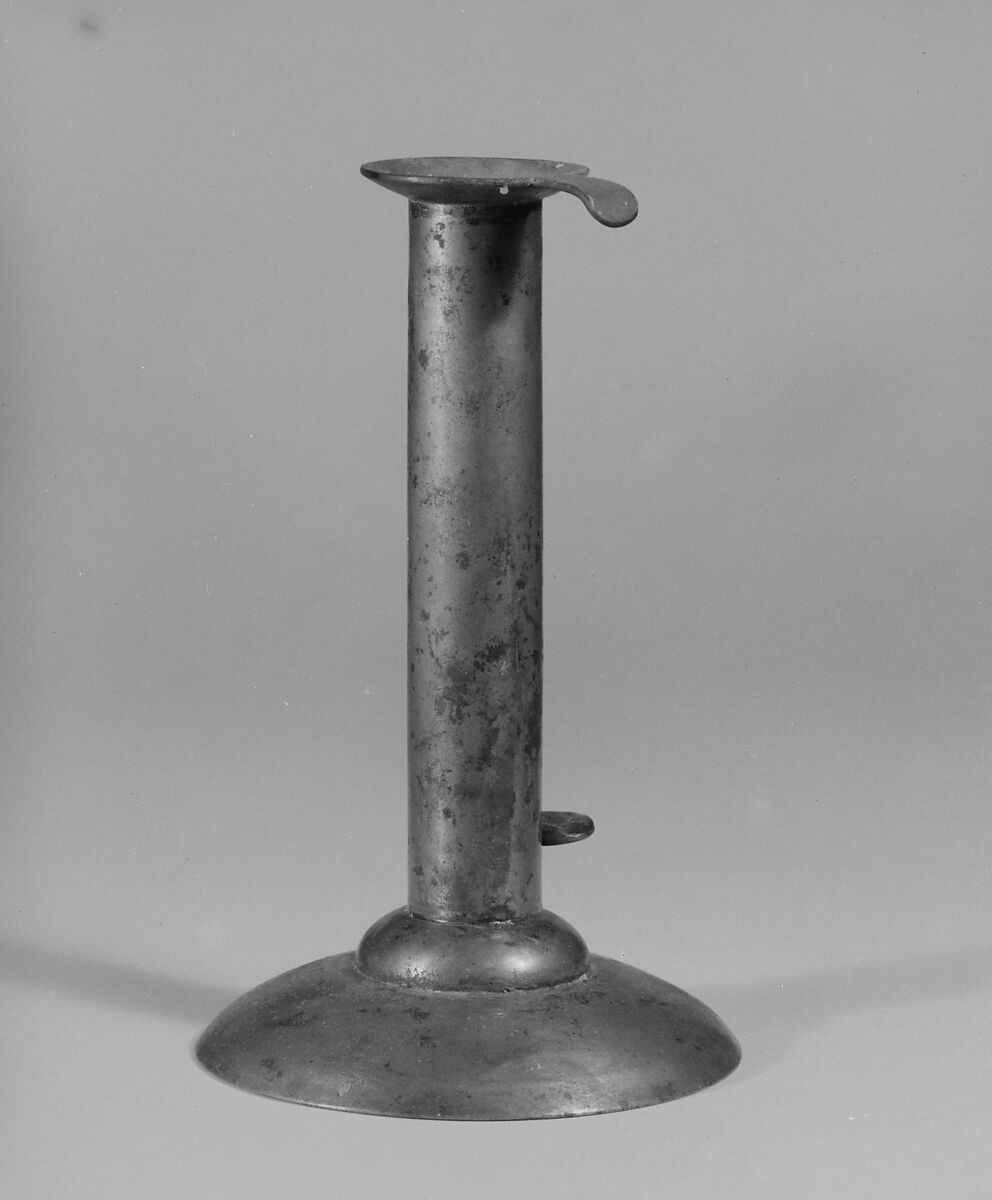 Candlestick, United Society of Believers in Christ’s Second Appearing (“Shakers”) (American, active ca. 1750–present), Tin, American, Shaker 