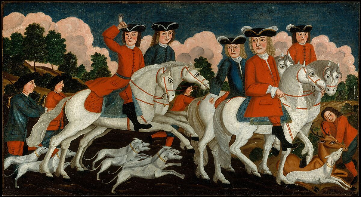 The Hunting Party—New Jersey, Oil on canvas, American 