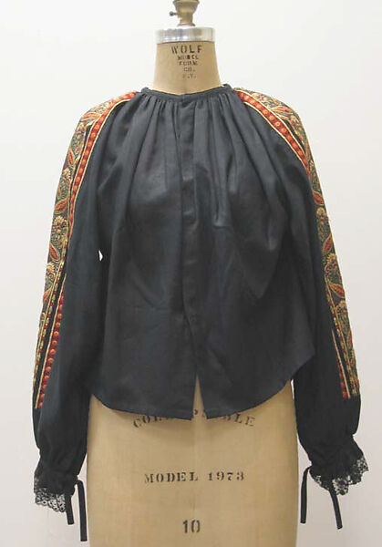 "Peasant", House of Lanvin (French, founded 1889), a-c) cotton, silk, metallic, French