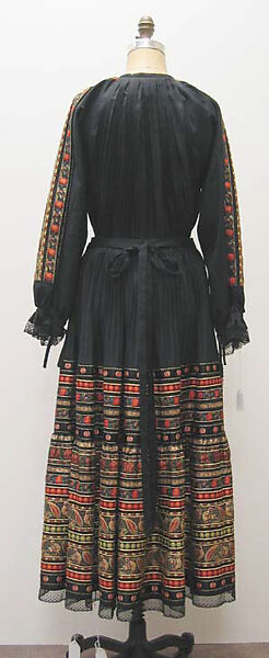 "Peasant", House of Lanvin (French, founded 1889), a-c) cotton, silk, metallic, French