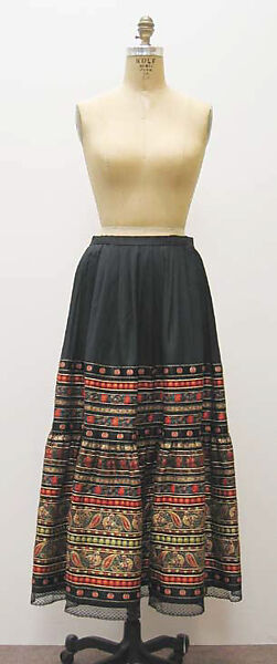 "Peasant", House of Lanvin (French, founded 1889), a-c) cotton, silk, metallic, French