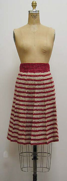 Suit, House of Chanel (French, founded 1910), a) mohair, wool, synthetic, silk, metal; b) mohair, wool, synthetic, silk; c) silk, French