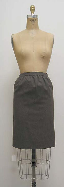 Ensemble, Philippe Venet (French, born 1929), a) wool, silk, plastic; b) silk; c) wool; d) silk, leather, French