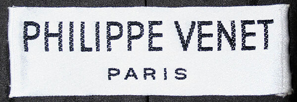 Ensemble, Philippe Venet (French, born 1929), a) wool, silk, plastic; b) silk; c) wool; d) silk, leather, French