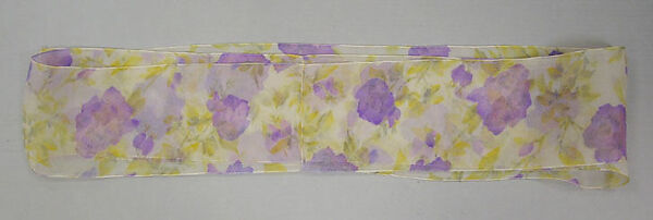 Ensemble, (a–d) Hubert de Givenchy (French, Beauvais 1927–2018 Paris), a-d) silk; e,f) silk, leather, French