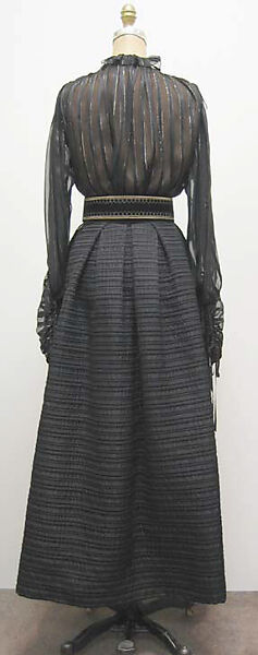 Ensemble, Yves Saint Laurent (French, founded 1961), a) silk, synthetic; b) wool, synthetic, silk; c) cotton, synthetic, leather, French