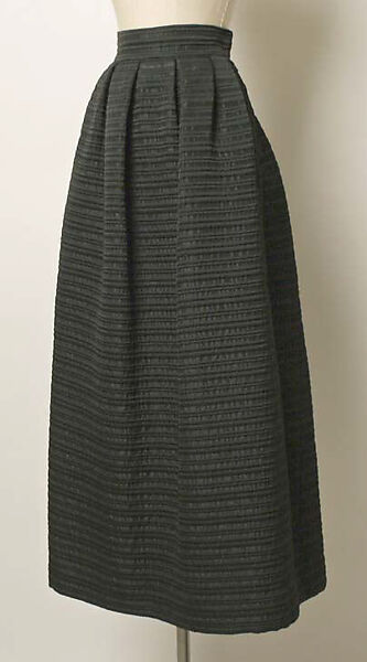 Ensemble, Yves Saint Laurent (French, founded 1961), a) silk, synthetic; b) wool, synthetic, silk; c) cotton, synthetic, leather, French